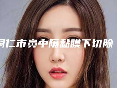 铜仁市鼻中隔黏膜下切除手术医生在榜名单名单请收藏-铜仁市杨茂林整形医生深受网友安利种草