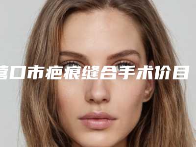 营口市疤痕缝合手术价目表靠谱吗擅长项目 -近8个月均价为1640元